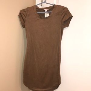 Adorable, Suede, Brown, Dress